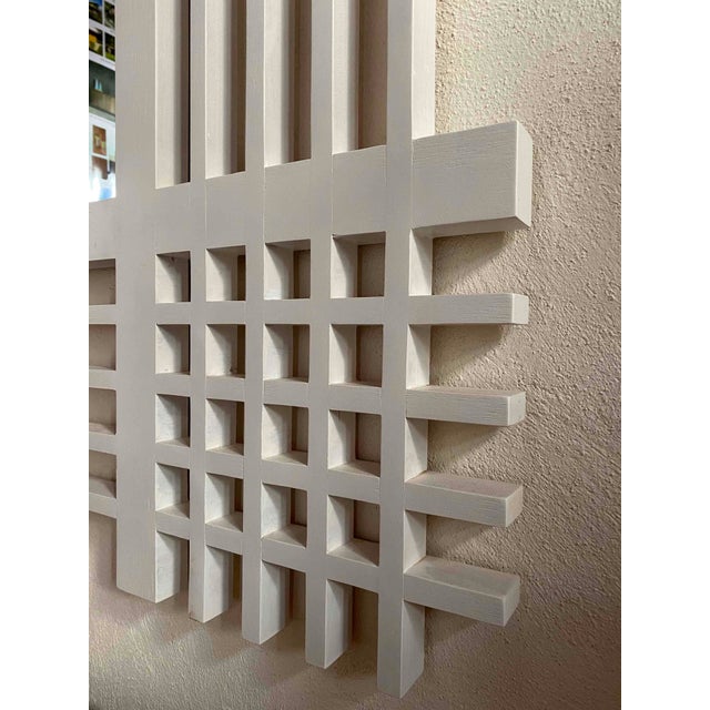 Wood White Mirror attributed to Ettore Sottsass ,1959 For Sale - Image 7 of 9