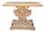 Antique Bleached Walnut Regency Style Marble Top Console Table For Sale