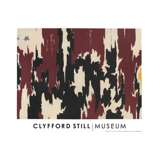 Clyfford Still Abstract Expressionist "Ph - 401" Lithograph Print Poster, 1957 For Sale