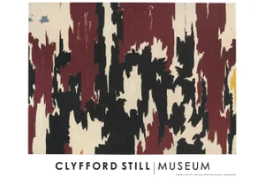 Clyfford Still Abstract Expressionist "Ph - 401" Lithograph Print Poster, 1957