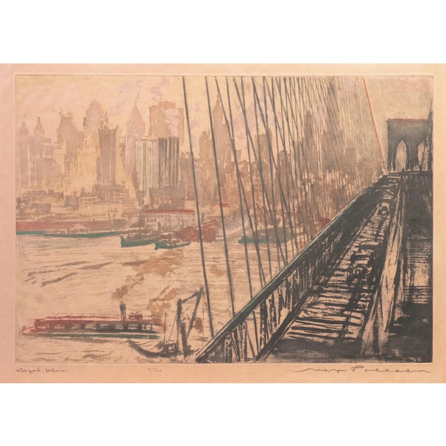 Signed lower right, 'Max Pollak' (Austrian-American, 1886-1970) with number and limitation, lower center, '21/150' and...