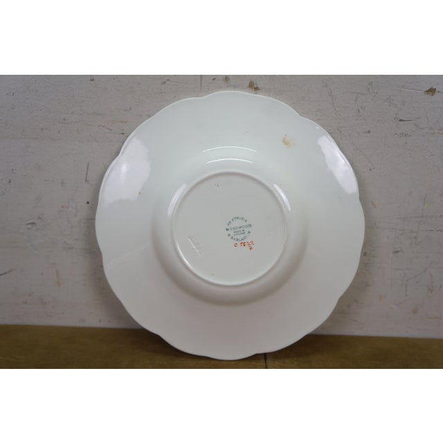 Vintage Wedgwood Etruria & Barlaston Scalloped Floral Dinner Serving Plates 9" - Set of 12 For Sale - Image 9 of 9