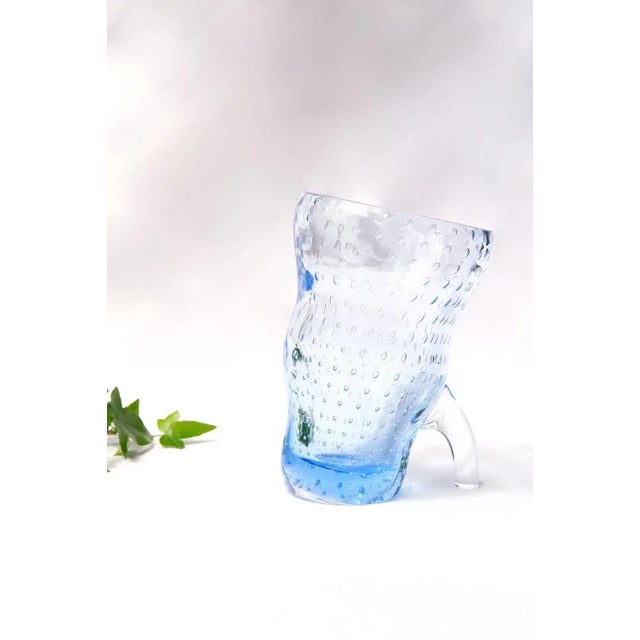 Vintage Murano Glass BolleBlu Vase with Bubbles, Italy, 1970s For Sale - Image 6 of 7