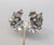 1950s Vintage 1950s Signed Napier Silvertone Leaves Clip Earrings-2 Pieces For Sale - Image 5 of 7
