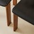 Brown Luigi Vaghi Wood Dining Chairs With Black Seat, Set of 6, 1960's Italy For Sale - Image 8 of 12