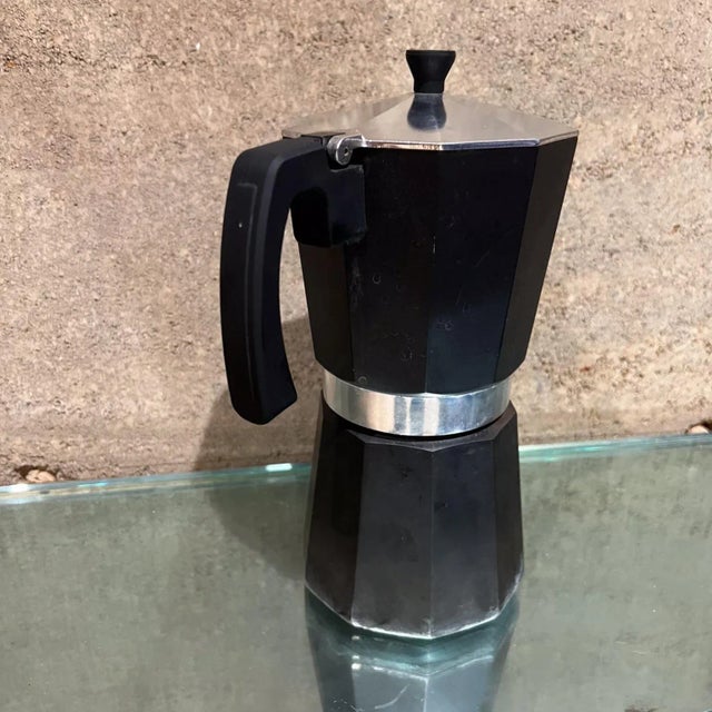 Modern Vintage Milano Large Espresso Coffee Maker Grosche Italy For Sale - Image 3 of 10