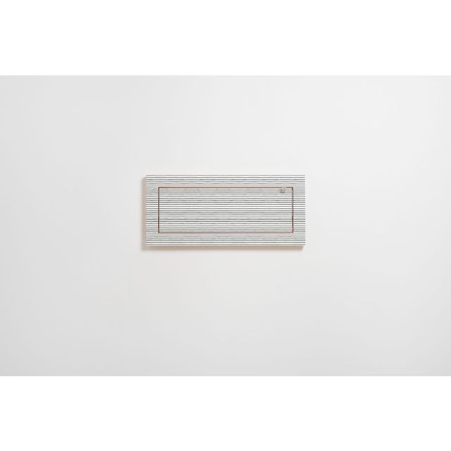 Not Yet Made - Made To Order 60×27-1 Fläpps Shelf with Watercolor Stripes by Kind of Style for Ambivalenz For Sale - Image 5 of 5