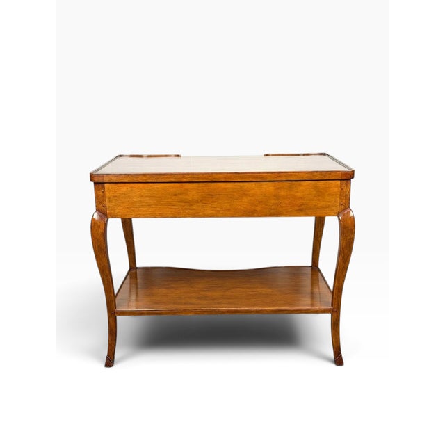 French Country Dennis & Leen French Country Fruitwood Side Table Nightstand For Sale - Image 3 of 5