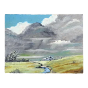 Contemporary Mountain Thunderstorm Landscape Painting
