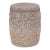 Chinese Peony Limestone Drum Table For Sale