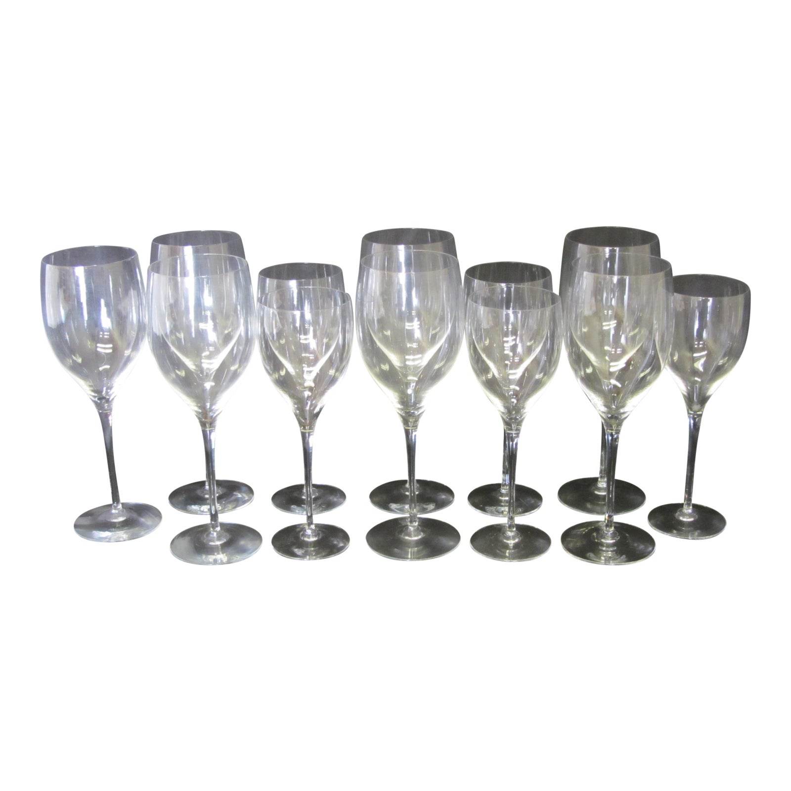 Set of Orrefors Illusion Goblets & Wine Glasses Chairish