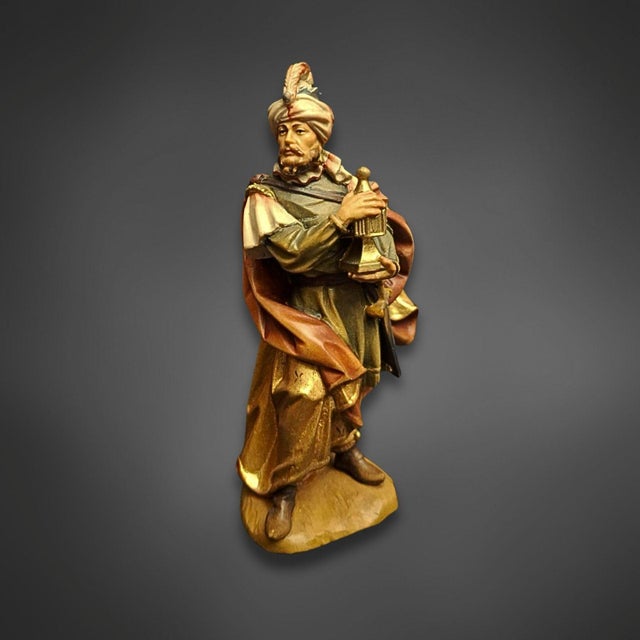 Bergland Nativity Scene Wood Carvings, 1990s, Set of 17 For Sale - Image 14 of 18