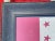 Campaign Authentic Antique American Flag Bunting Roosevelt Campaign Cotton Period Oak Frame For Sale - Image 3 of 8