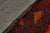 Hand-Knotted Antique Rug Red Moroccan Runner - High Pile and Diamond Pattern For Sale - Image 10 of 10