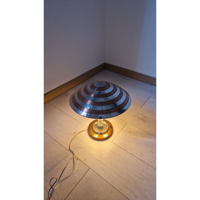 Table Lamp in Copper and Aluminum from Philips, 1950s For Sale - Image 6 of 17