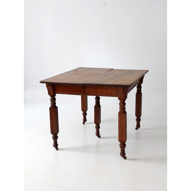 Antique Five Leg Dining Table For Sale - Image 12 of 15