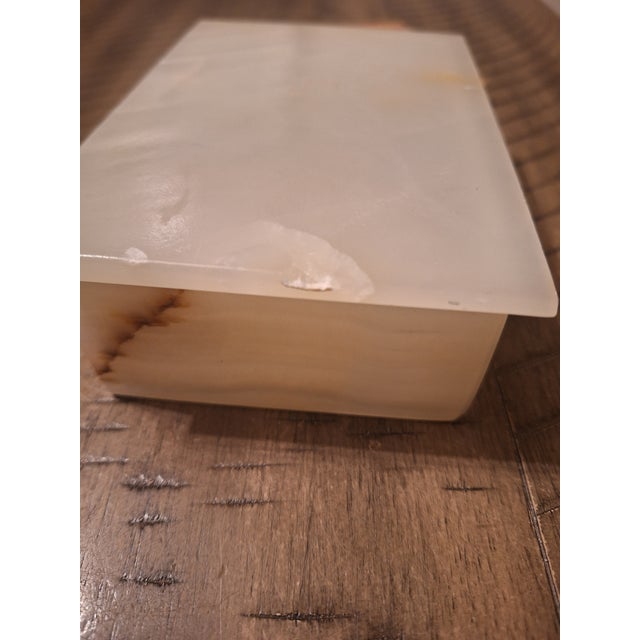 Mid-Century Banded Onyx Trinket Box For Sale - Image 11 of 12