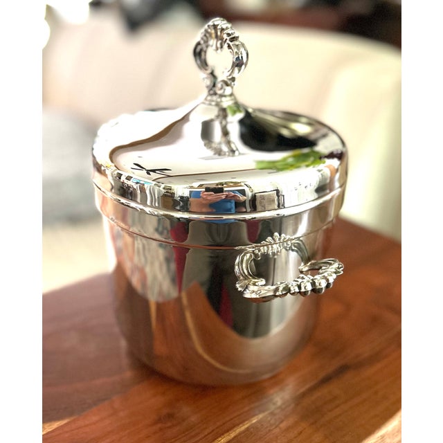 F. B Rogers Ornate Silverplate Ice Bucket For Sale In Houston - Image 6 of 7