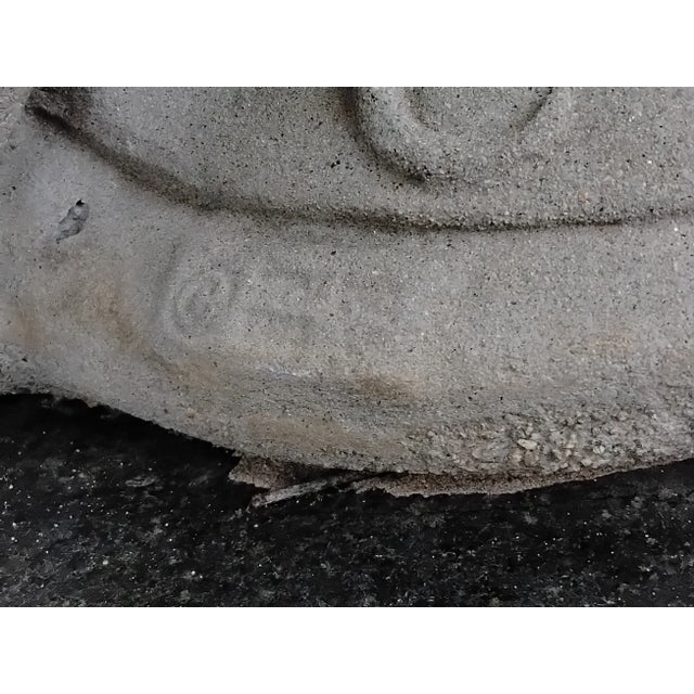 Mid 20th Century Vintage Regency Cast Concrete Swan Based Bird Bath For Sale - Image 5 of 18