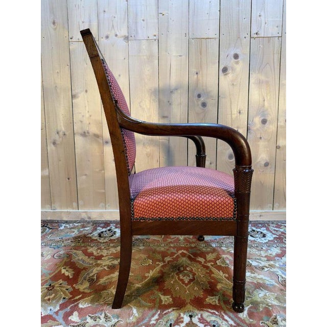 Empire Lounge Chair in Mahogany For Sale - Image 5 of 8