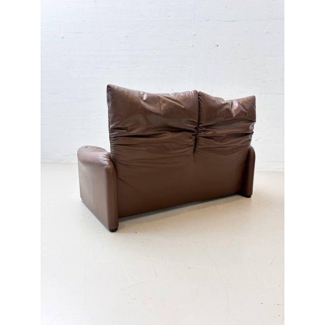 Animal Skin Maralunga Sofas by Vico Magistretti for Cassina, 1970s For Sale - Image 7 of 18
