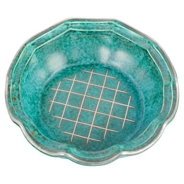 1940s Art Deco Argenta Series Bowl by Wilhelm Kåge for Gustavsberg, 1940s For Sale - Image 5 of 5