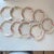 1990s Vintage Syracuse China "Old Ivory" Restaurant Ironstone Scallop Edged Salad Plates, Set of 9 For Sale - Image 5 of 10