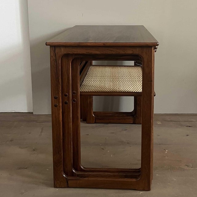 Vintage Danish Nesting Tables by J. Anderson for Silkeborg, 1960s, Set of 3 For Sale - Image 6 of 12