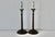 Late 20th Century Georgian Style Mahogany Brass Candlestick Table Lamps - a Pair For Sale In Miami - Image 6 of 18