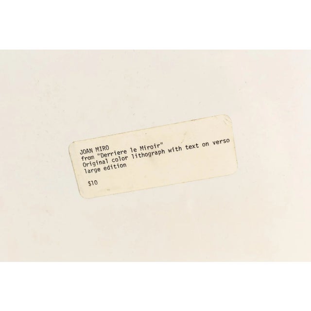 Mid-Century Modern Joan Miro Mid Century Art Print For Sale - Image 3 of 4