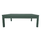 Custom-Carl Springer Style Kensington Raffia Coffee Table. Paint Name Is "Under the Sea" For Sale