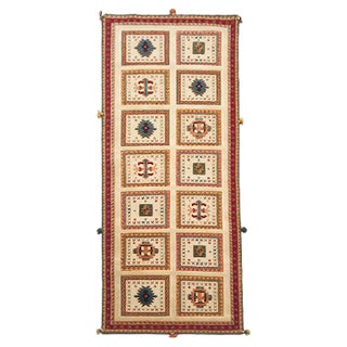 Vintage Hand-Crafted Wool Carpet, 1984 For Sale