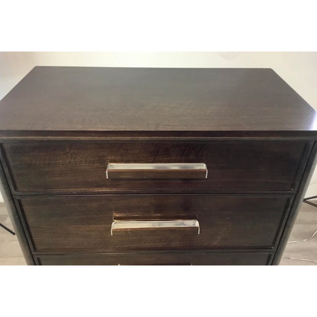 Hickory White Modern Dark Walnut Finished Chest Of Drawers Chairish