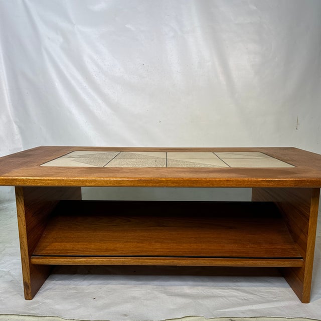 Mid-Century Modern Mid Century Gangso Mobler Coffee Table With Tile Inserts For Sale - Image 3 of 10