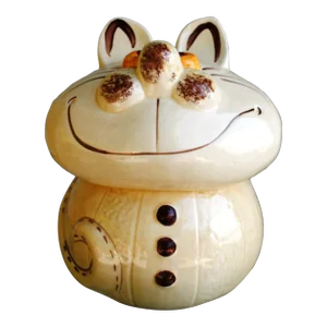 Vintage Chesire Cat Ceramic Cookie Jar by Doranne of California