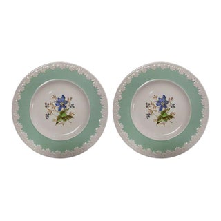 Wedgwood China Corinthian Hampton Court Salad Plates - Set of 2 For Sale