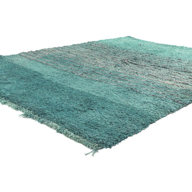 Vintage Beni Mrirt Moroccan Rug - 05'02 X 06'05 For Sale In Dallas - Image 6 of 10