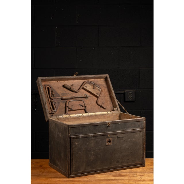 Early 20th Century Tool Chest With Tools For Sale - Image 4 of 13