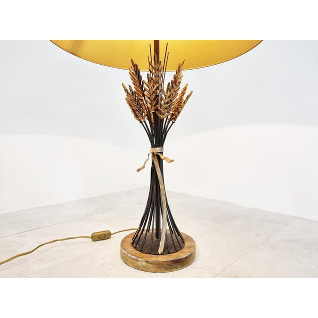 1960s Vintage Sheaf of Wheat Table Lamp, 1960s For Sale - Image 5 of 12