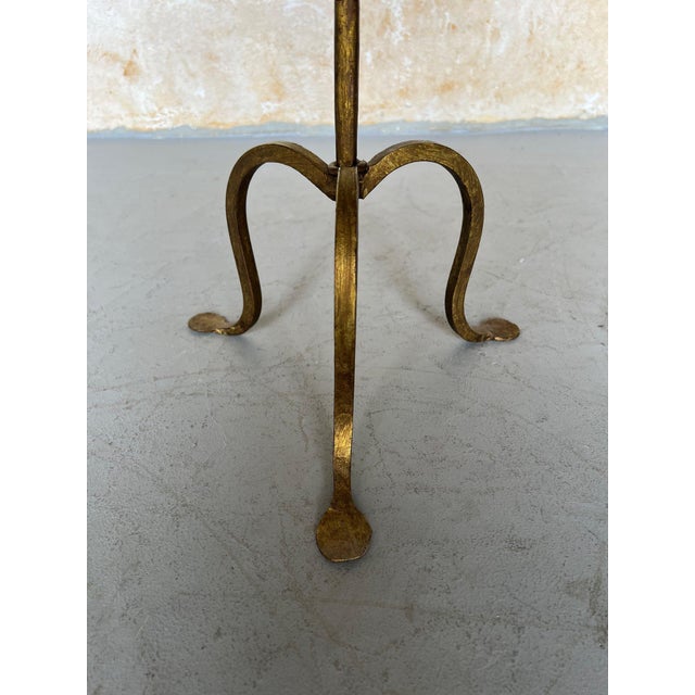 Small Spanish Iron Drinks Table on a Curved Tripod Base For Sale - Image 9 of 12