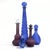 Lavender Lilac & Lapis Eclectic Glass Bottle Curation - Group of 10 For Sale In Miami - Image 6 of 17