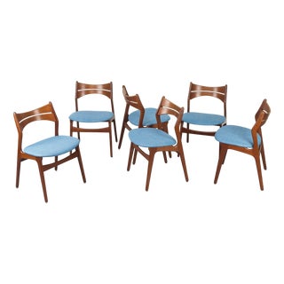 Danish Teak Dining Chairs by Erik Buch for Chr. Christensens Møbelfabrik, 1960s, Set of 6 For Sale