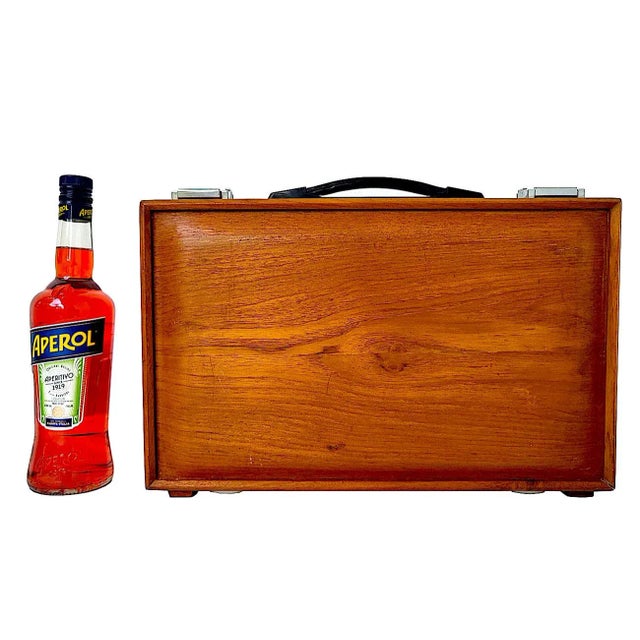 Wood Mid 20th Century Teak Wood Briefcase For Sale - Image 7 of 11