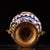 Blue Vintage Chinese Blue and White Porcelain Vase With Gilt Bronze Dragon Handles and Elaborate Stand For Sale - Image 8 of 9