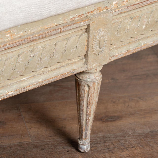 Early 19th Century Swedish Gustavian Pine Bench Settee For Sale - Image 16 of 18