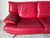 Contemporary Vintage Postmodern Nicoletti Salotti–Style Italian Red Leather Sofa For Sale - Image 3 of 11