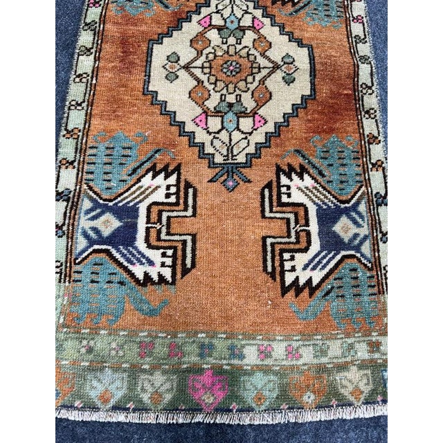 Contemporary Turkish Yastik Rug 1'5" x 2'9" For Sale - Image 3 of 5