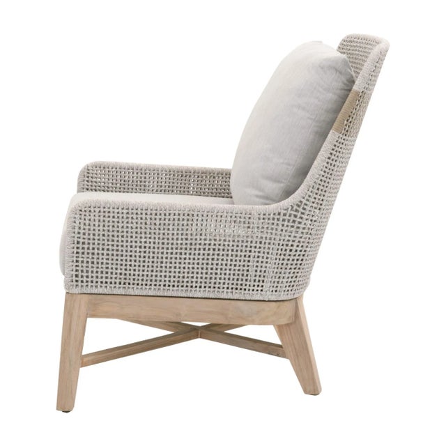 Tapestry Teak & Rope Outdoor Club Chair For Sale In Los Angeles - Image 6 of 12