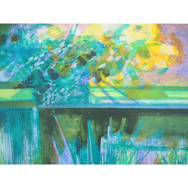 Modern Camille Hilaire, Terrasse avec vue sur la Zorn, Lithograph For Sale - Image 3 of 5
