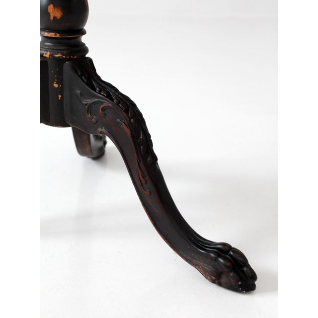 Antique Victorian Tiered Stand With Claw Feet For Sale - Image 4 of 17